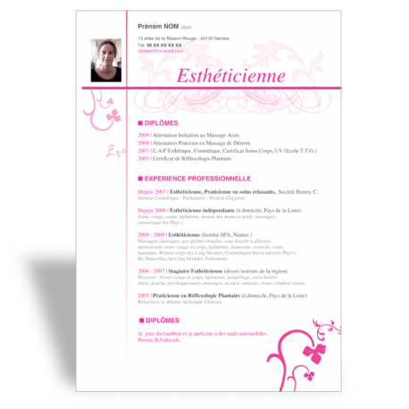 cv original word