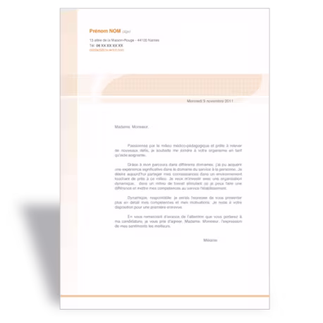 Lettre de motivation Aide Soignante