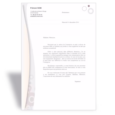 Lettre de motivation Responsable Marketing II